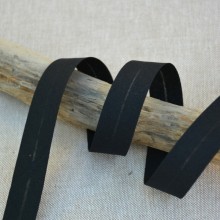 Plain bias tape 20 mm - Black 14